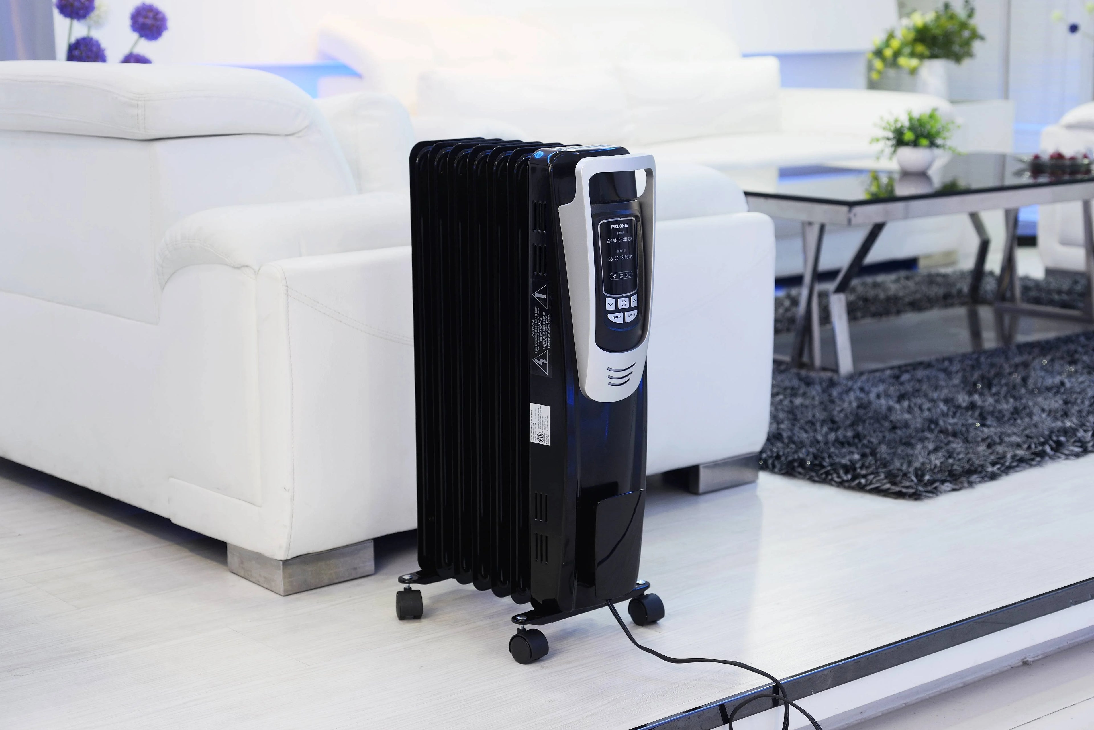 Black Digital Oil Filled Heater V84097