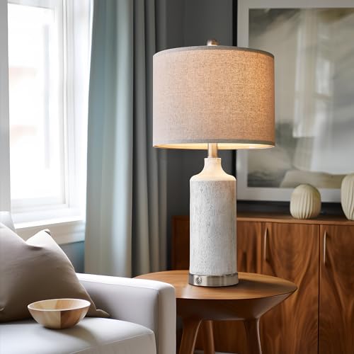 24” Table Lamps Set of 2, 3-Way Dimmable with USB A+C C74242