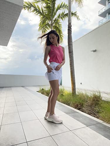 Longer Length Quick Drying Woven Skort with Pockets E186073