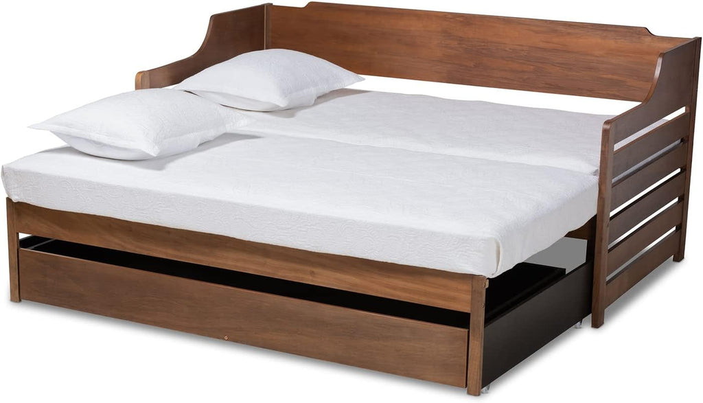 Walnut Expandable Twin Size to King Size Daybed O76444
