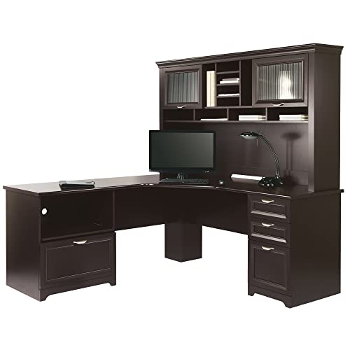 Espresso L-Shaped Corner Desk N9069