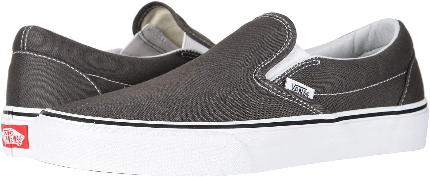 Classic Slip-On Core, Charcoal/White, Size 9 C665269
