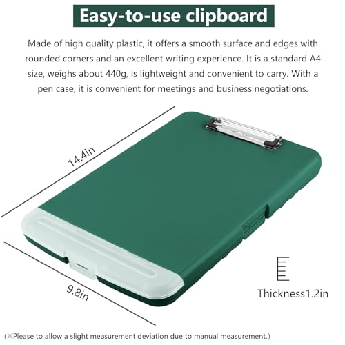 Navy Blue Storage Clipboard 8.5x11 with Pen Holder H32795