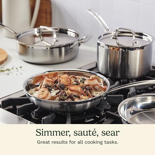 12 Piece Triple Ply Silver Cookware Set S849414