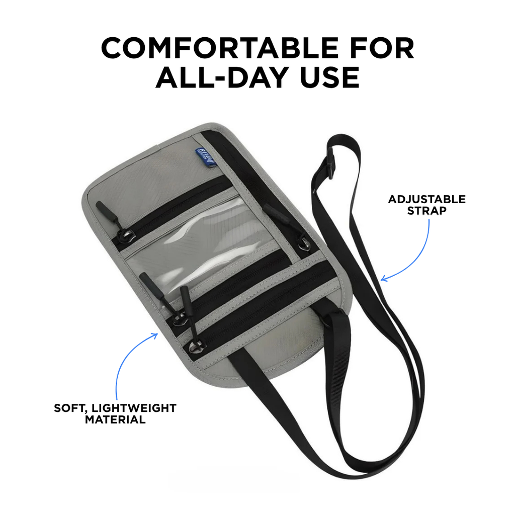RFID Travel Neck Wallet