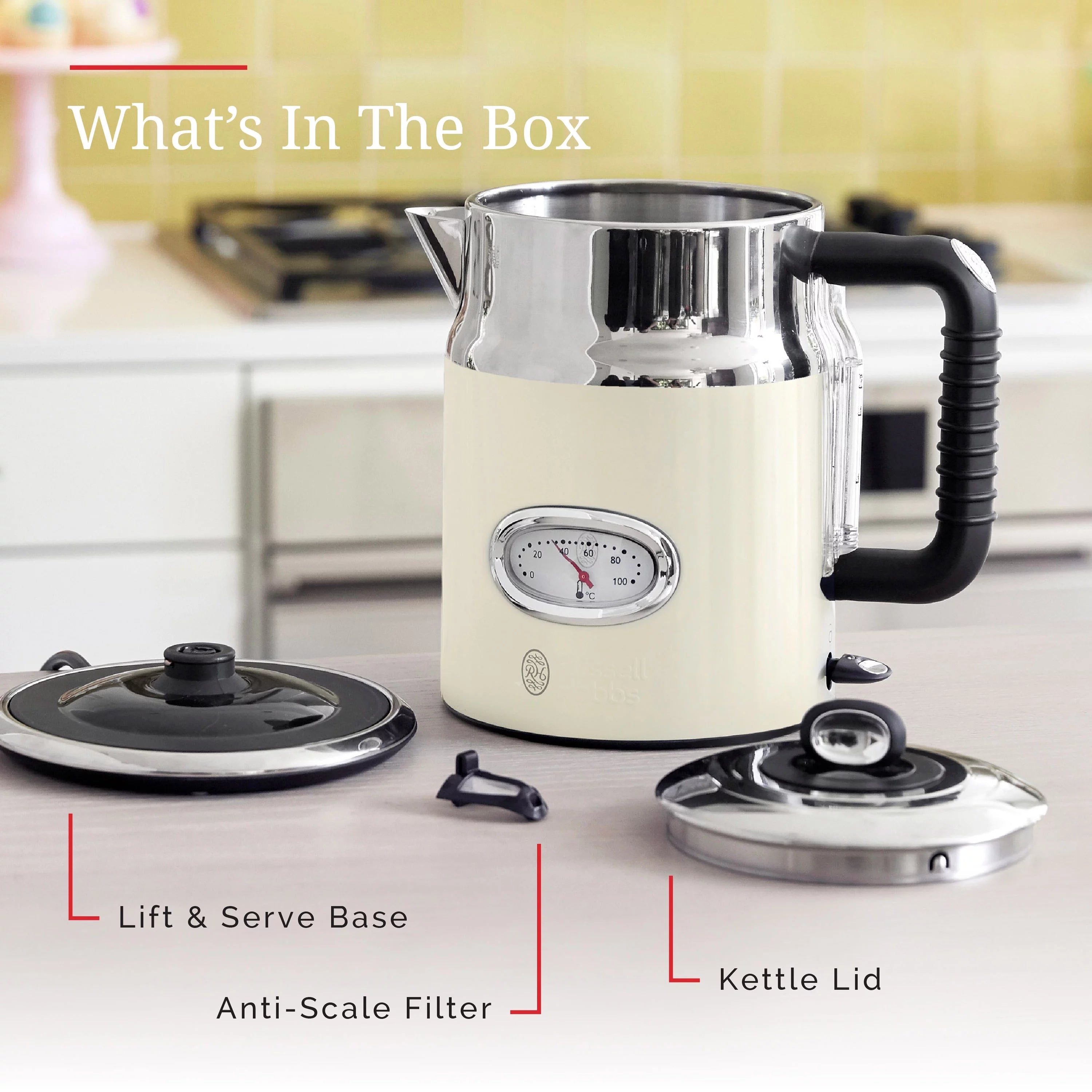 Cream 1.7L Electric Kettle K610