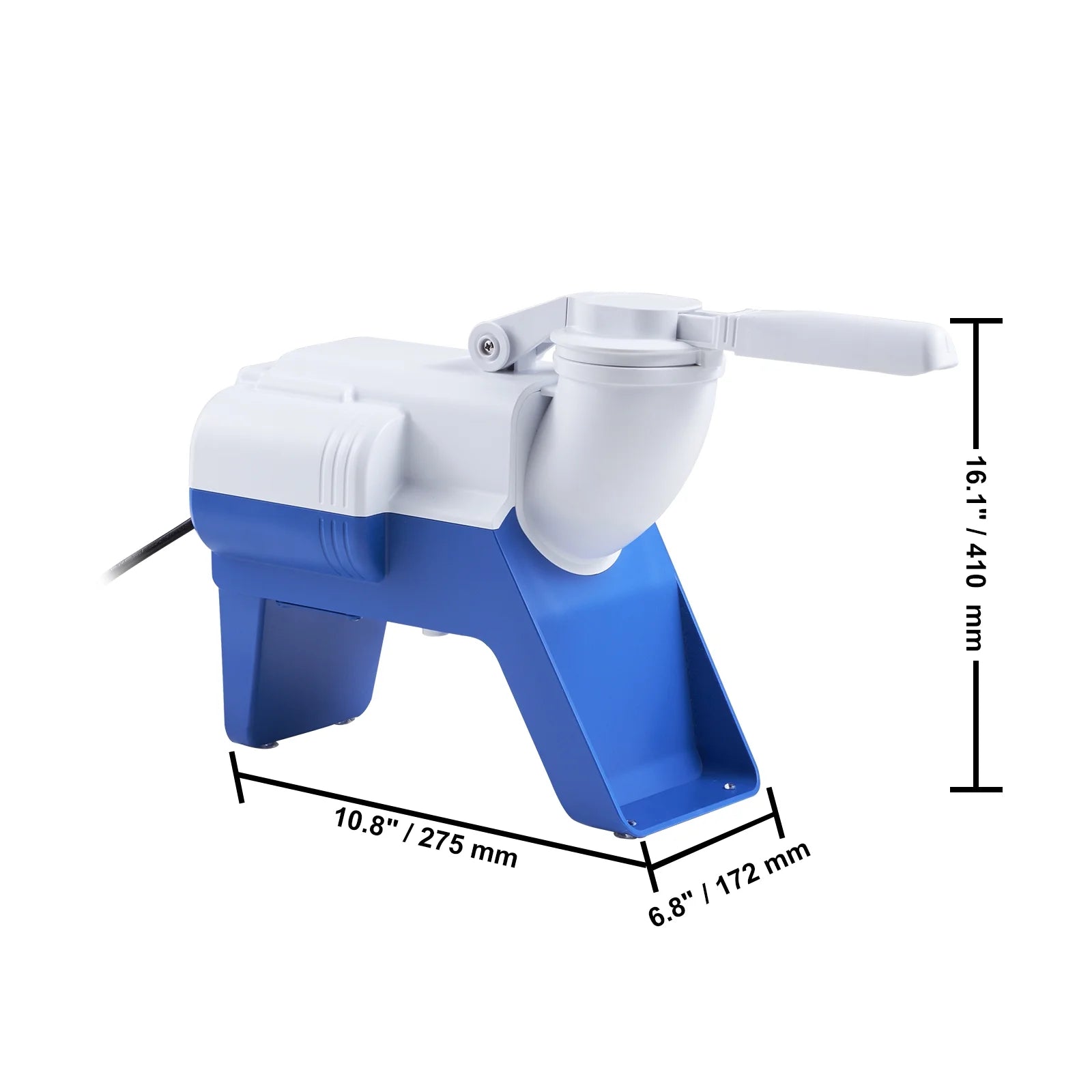 Electric Ice Crusher Machine 176lbs/Hr Snow Cone Maker Shaved Ice 220W H4494