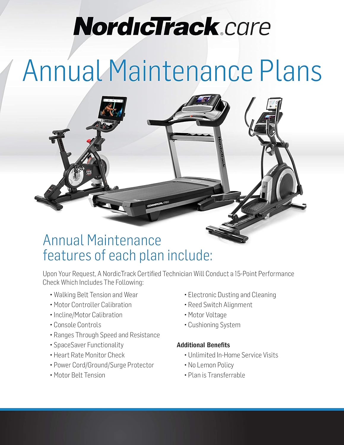 3-Year Annual Maintenance Plan for Fitness Equipment C44795