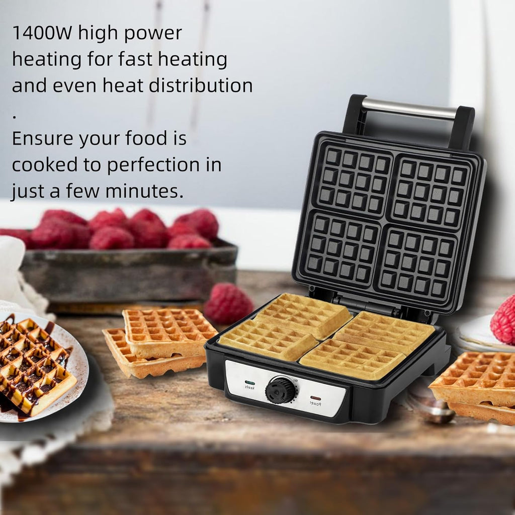 4 Slice Non-Stick Electric Belgian Waffle Maker W67470