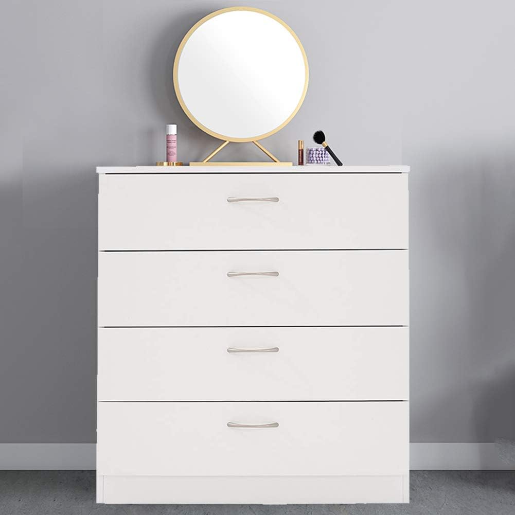 White 4 Drawer Wooden Dresser N68235