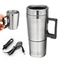 Stainless Steel 500ml Car Heating Cup with Anti-Spill Lid W1879