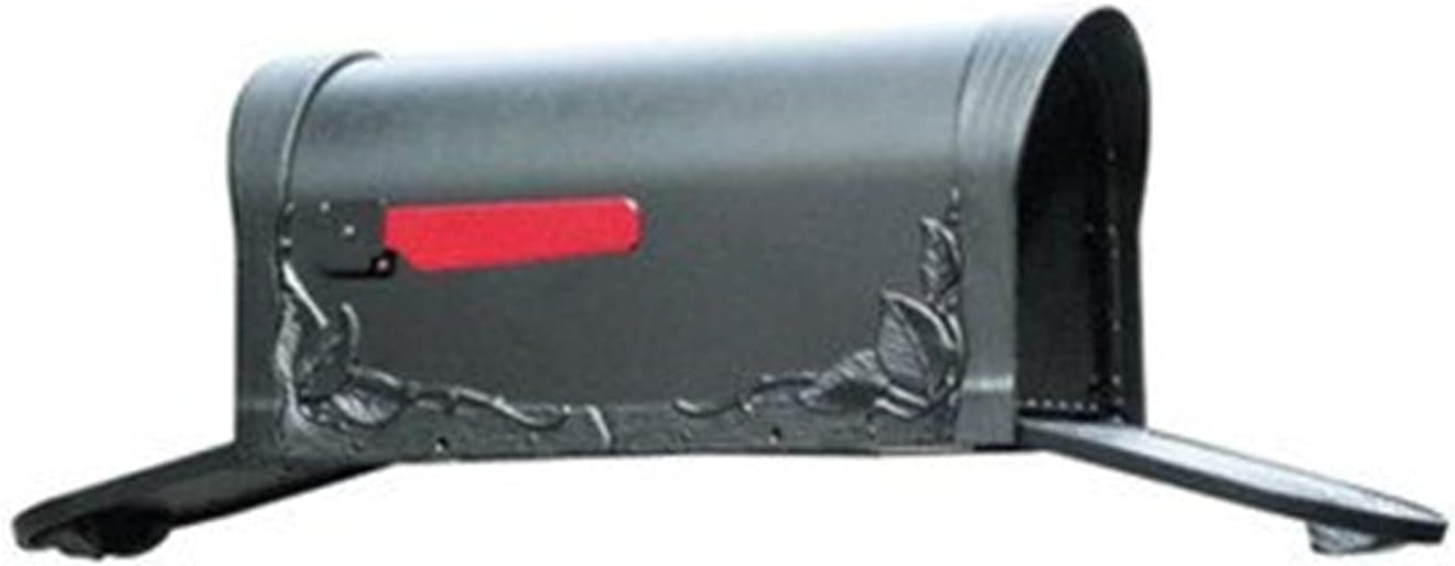 Floral Curbside Mailbox with Two Doors V4725