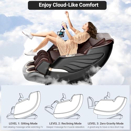 Full Body Zero Gravity SL-Track Shiatsu Massage Chair with Heat Q97052