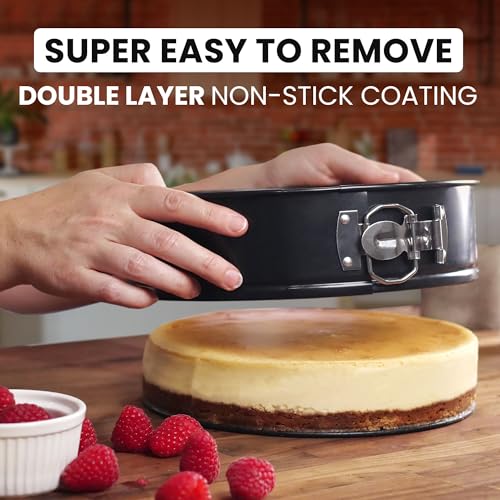 9 Inch Nonstick Springform Pan with Removable Bottom L123377