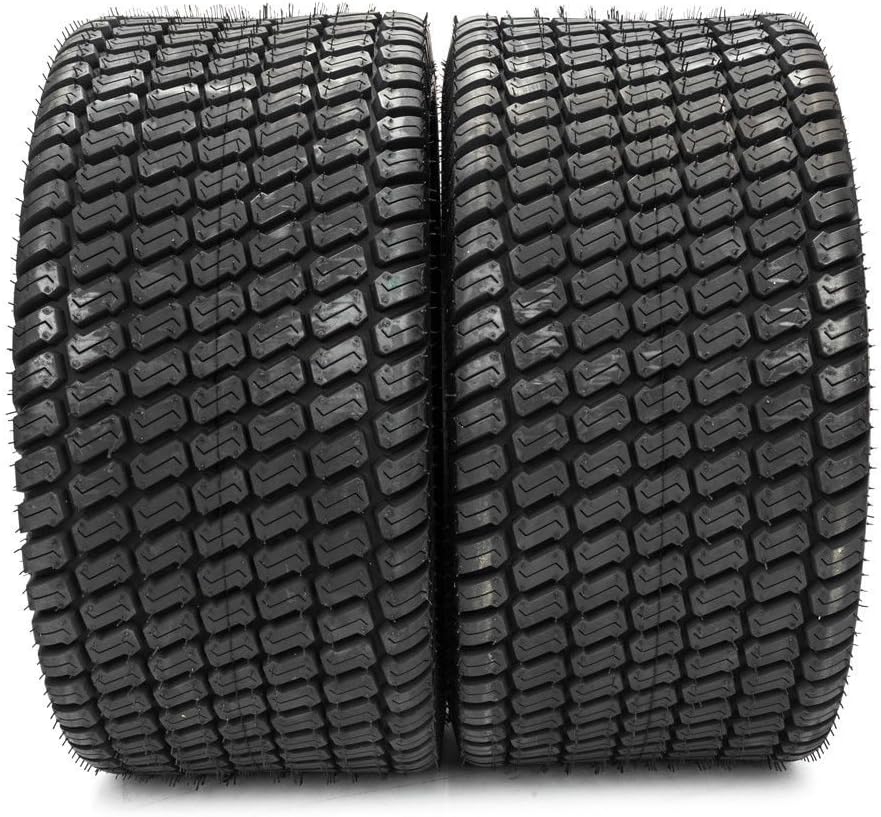 Set of 2 24x12.00-12 Lawn Mower Tires 4 Ply Tubeless A813