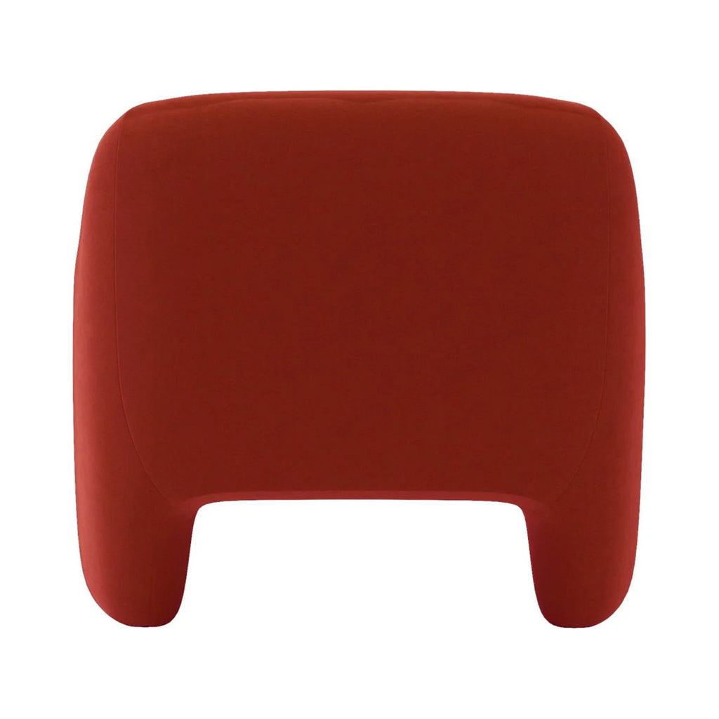 Rustic Red Velvet Accent Chair U2018