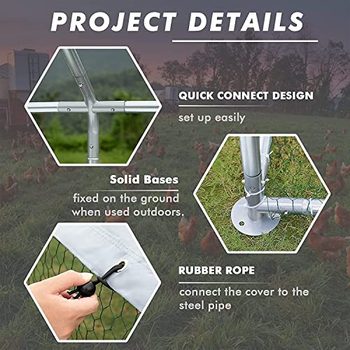 Large Chicken Coop with Waterproof Cover K80099