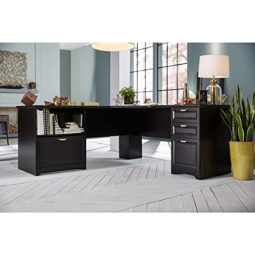 Espresso L-Shaped Corner Desk N9069