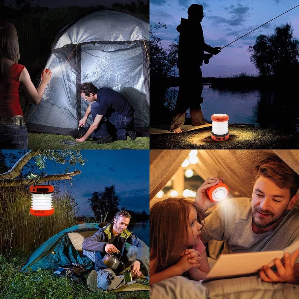 LED Camping Lantern Rechargeable Collapsible Flashlight M4057