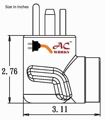 30 Amp 4-Prong Dryer Wall Outlet Adapter J57774