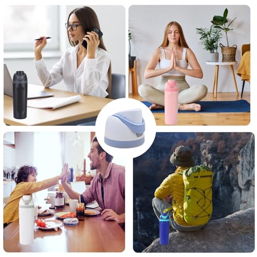 Replacement Cap for Water Bottle Top Lid, BPA-Free Replacement Lid (Blue) V765