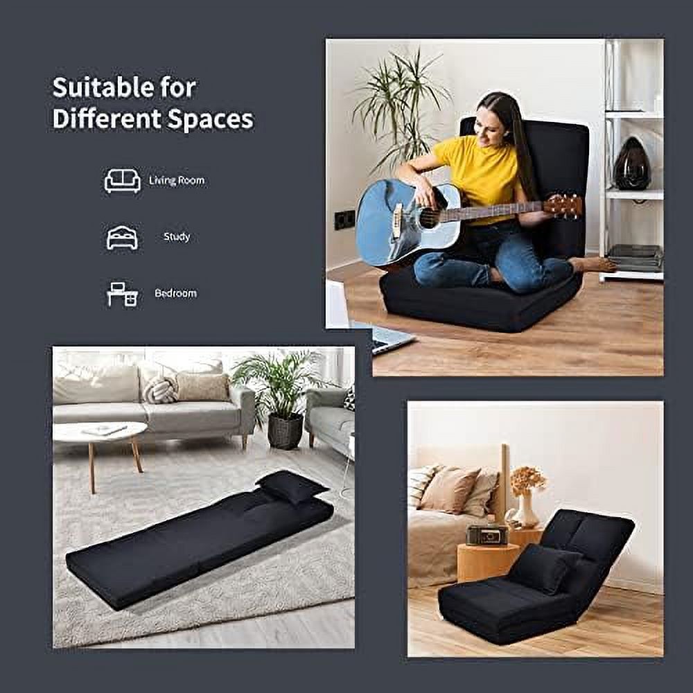 Folding Sofa Bed Floor Couch with Pillow V603