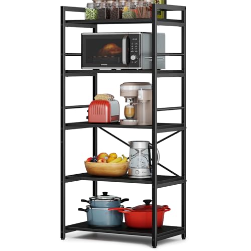 5-Tier Grey Kitchen Storage Shelf I665