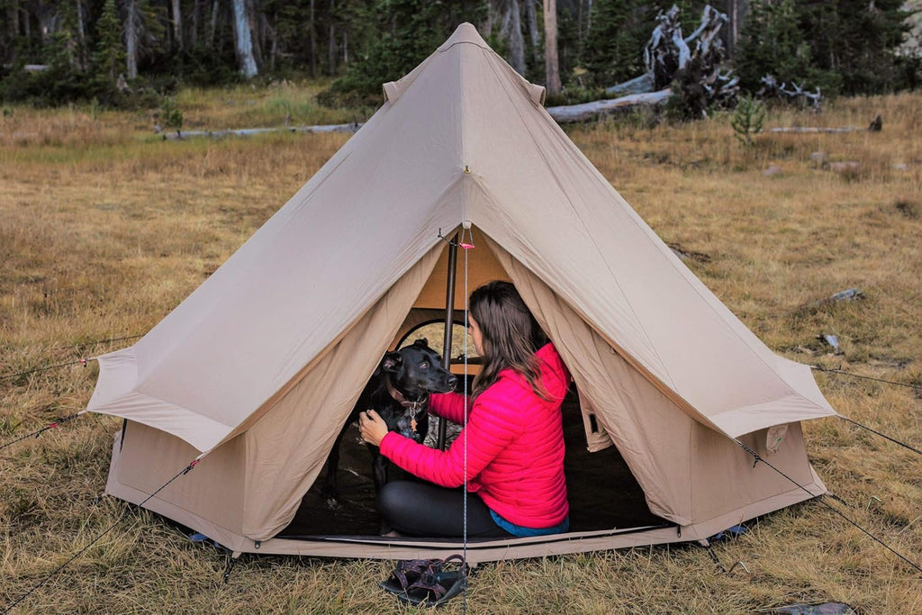 Canvas Bell Tent with StoveJack Waterproof 4 Season P9703