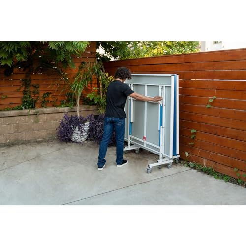 All Weather Aluminum Outdoor Table Tennis Table with Net & Post L30816