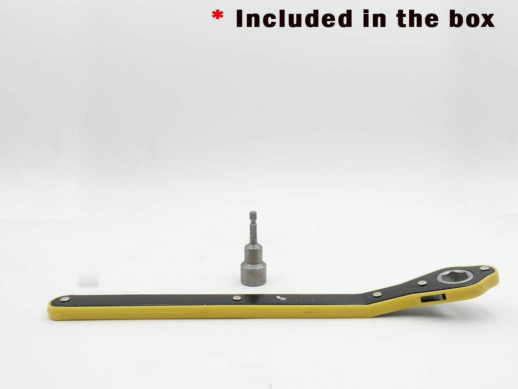 Heavy Duty RV Camper Wheel Tire Chock 2 Sets with Crank Handle V858