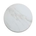 White 14-Inch Round Marble Melamine Serving Board F517