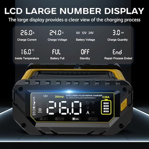 12V 24V 16-Amp Smart Battery Charger K84221