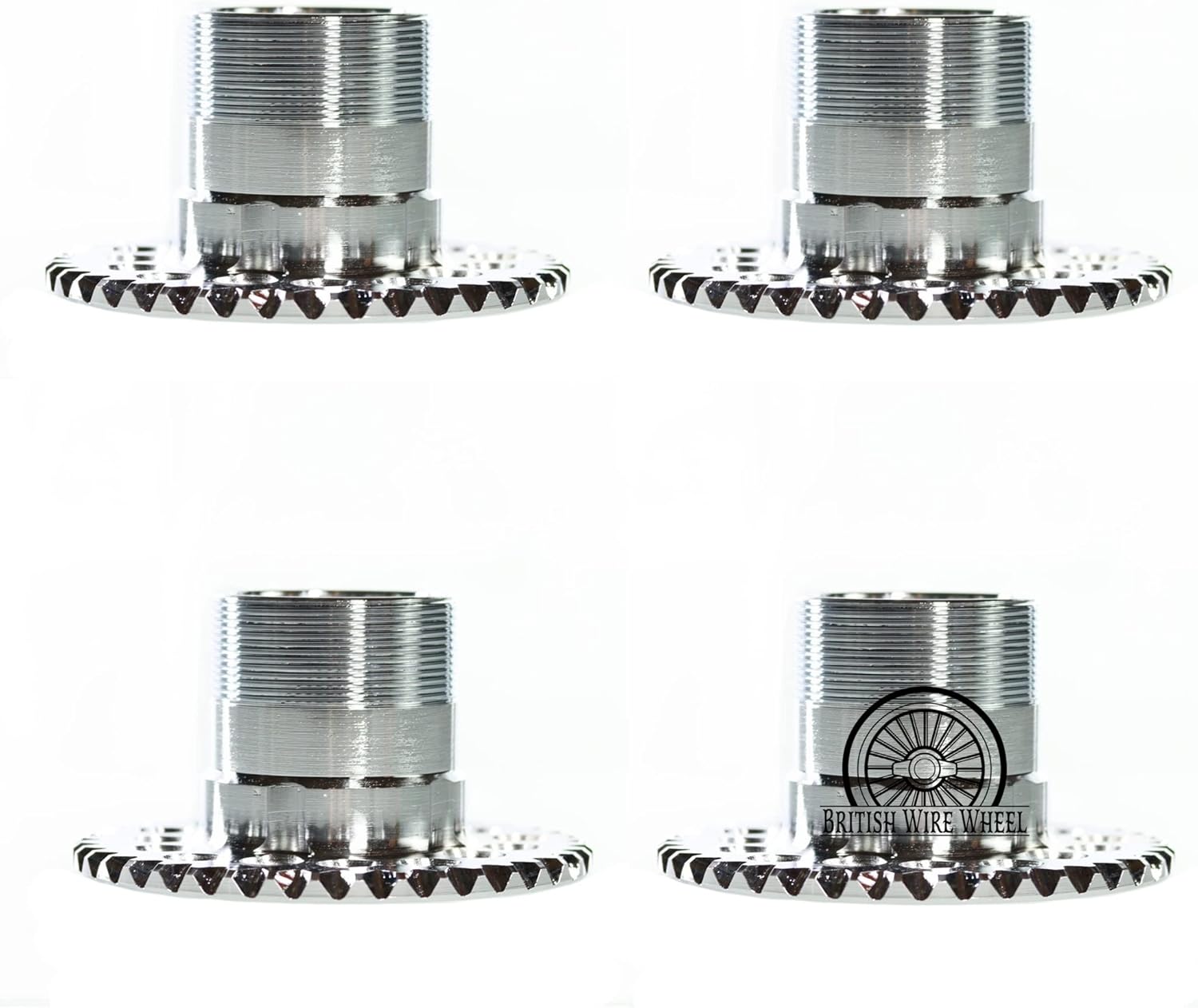 Chrome-Plated 5 Lug Wire Wheel Adapters, Set of 4 W451741