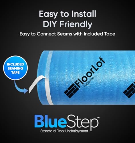 Underlayment with Moisture Barrier for Laminate and Wood Floors (200 sq.ft Roll) D83942