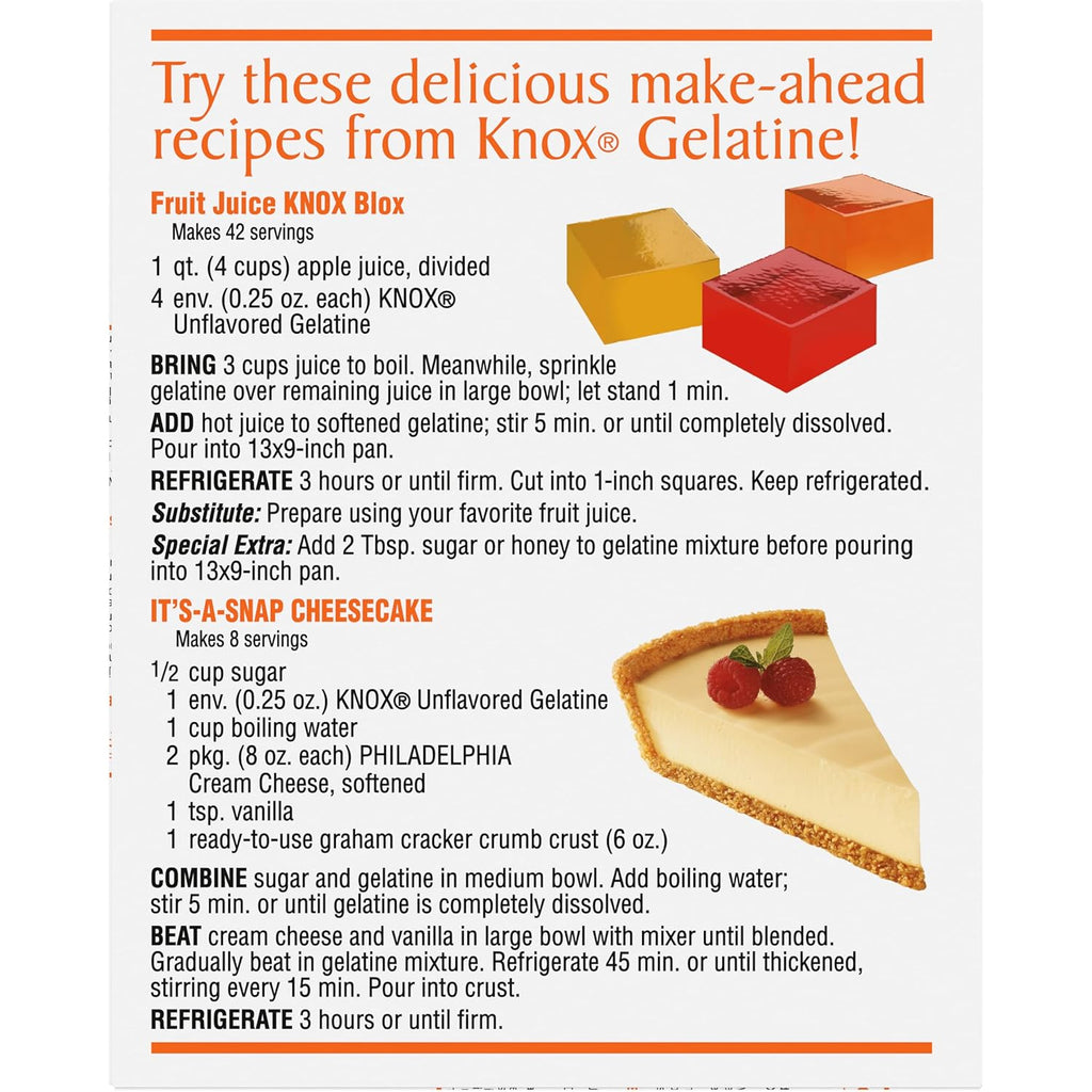 Unflavored Gelatin (4 Envelopes) R38177