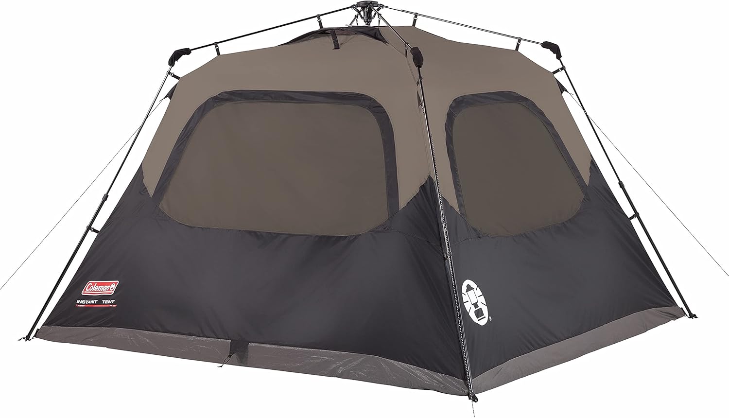 Brown/Black Instant Setup 6 Person Cabin Tent S44837