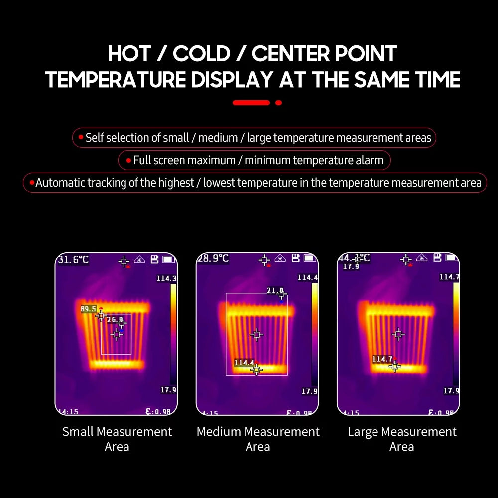 Portable Thermal Camera 2000mAh Rechargeable 2.4-inch Handheld Thermal Imager B343