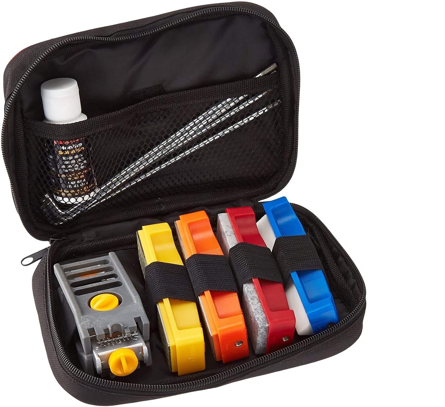 Portable Knife Sharpening System with 3 Sharpening Stones and V-Lock Vise W496810