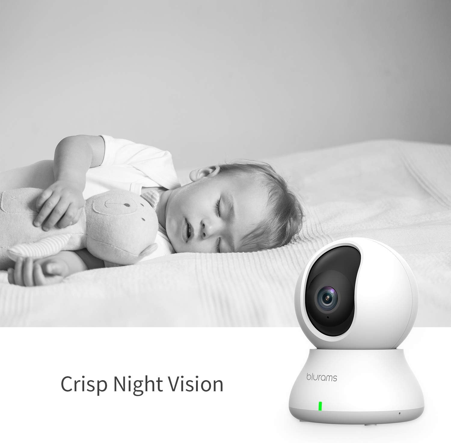 Indoor Camera with Motion Detection, Two-Way Audio, Night Vision E60232