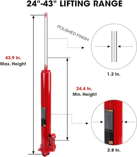 3 Ton Hydraulic Long Ram Jack U53589