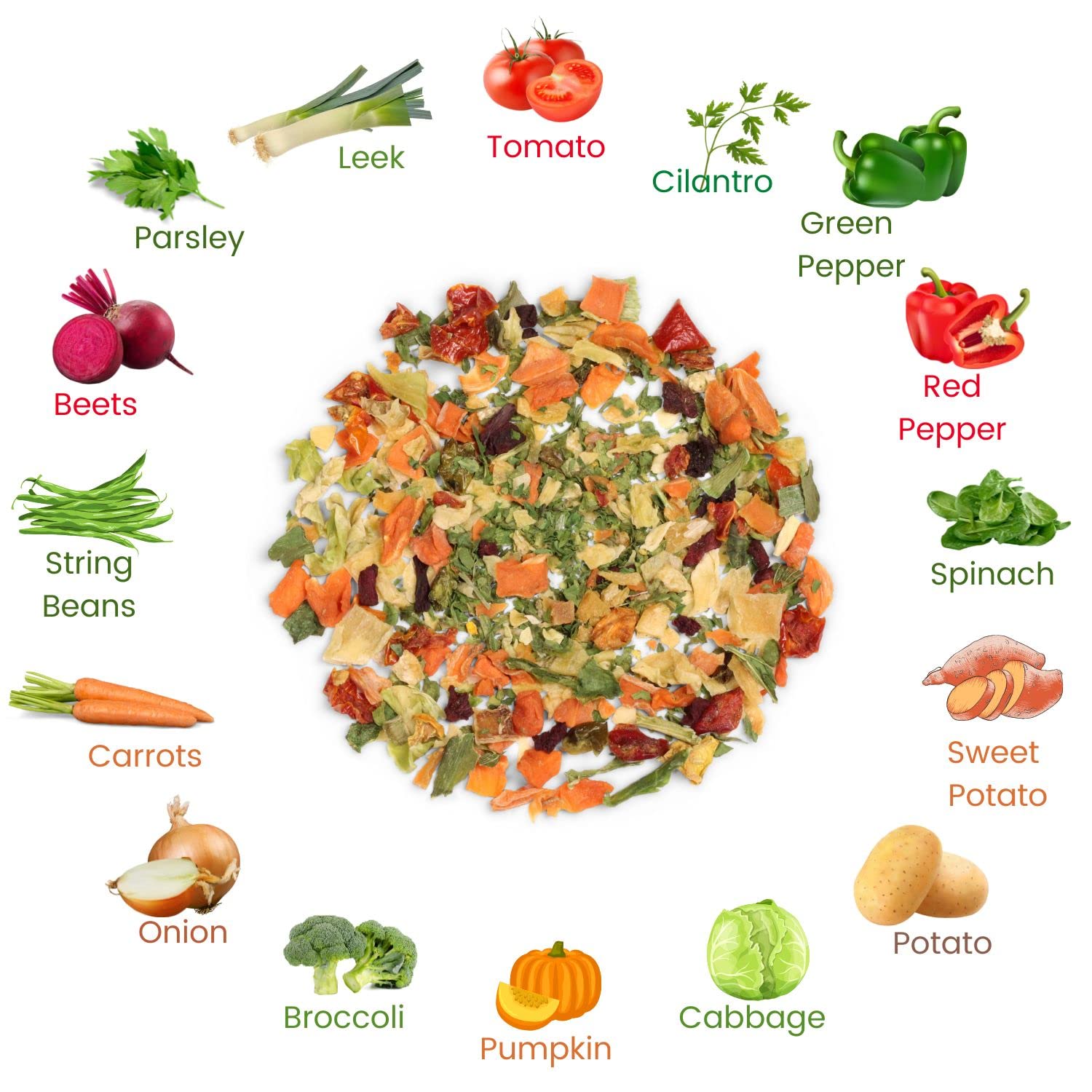 24 OZ Dehydrated Vegetable Soup Mix K925