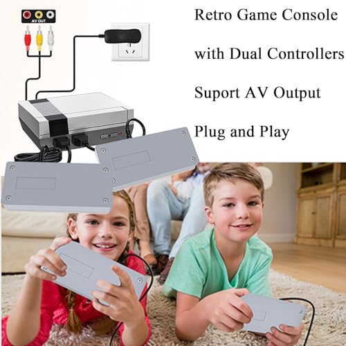 Grey Retro Game Console with 620 Classic Games R34525