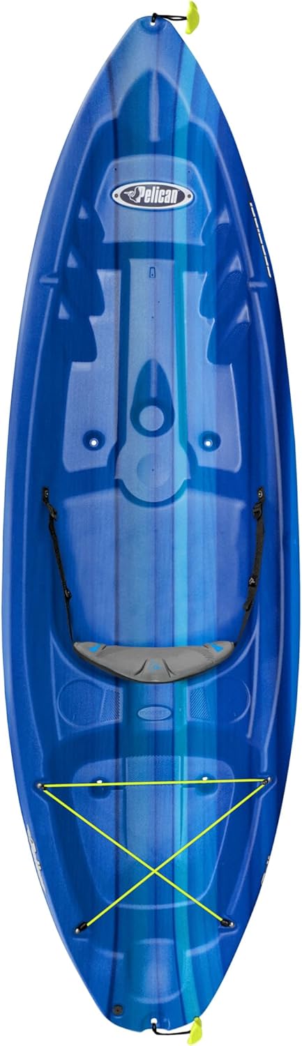 Sit-on-top Kayak 8ft Deep Blue White T773201