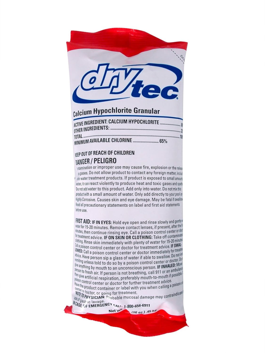 Calcium Hypochlorite Pool Shock, 1-Pound and 7 Gallon Rigid Water Container Bundle Z67186