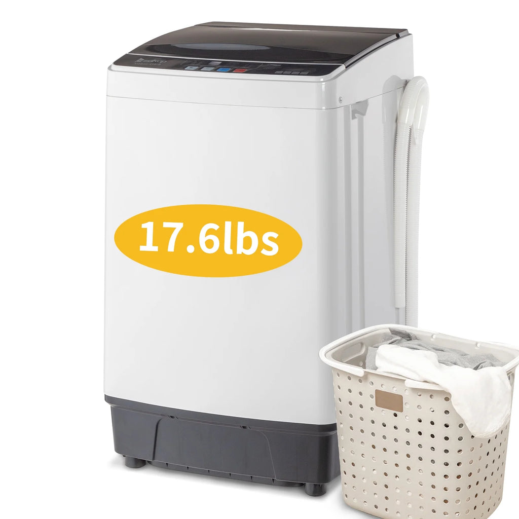 17.6 Lbs Portable Washing Machine with LED Display P441