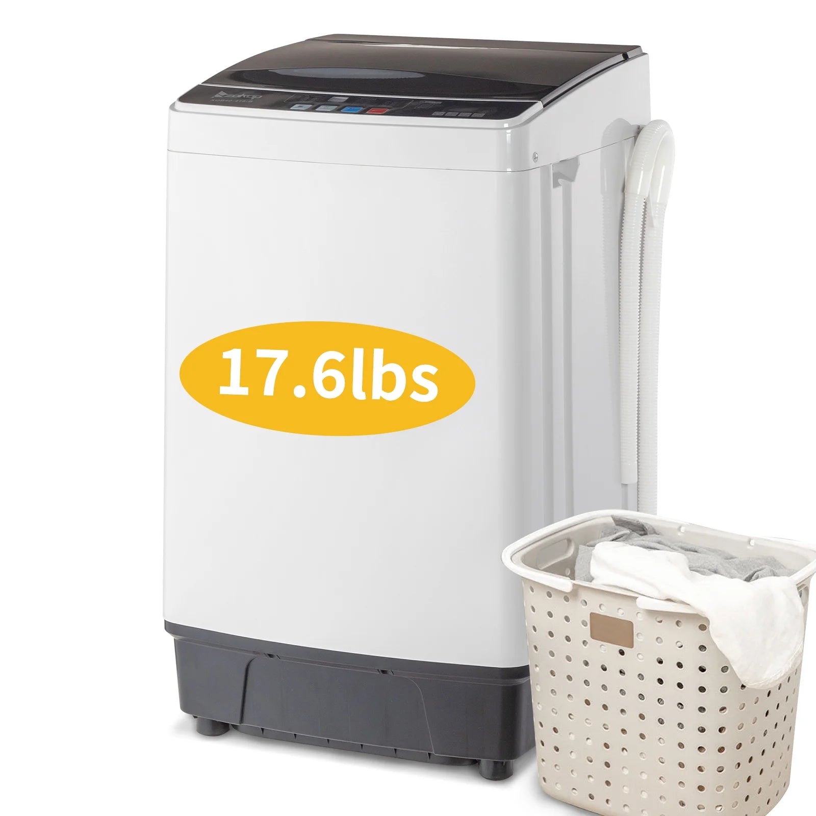 17.6 Lbs Portable Washing Machine with LED Display P441