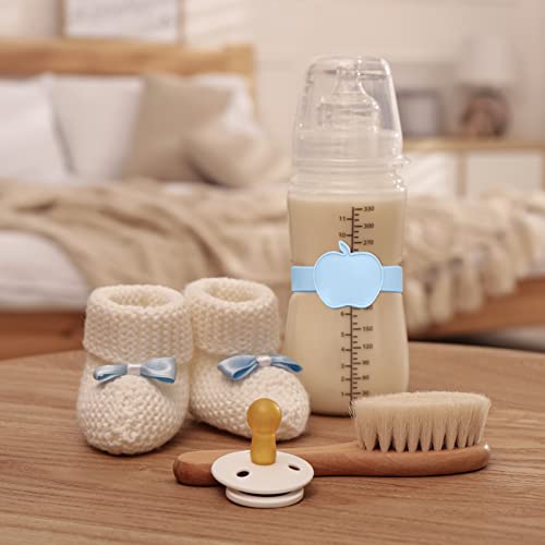 16 Pcs Reusable Waterproof Silicone Baby Bottle Name Labels with Dry Erase Marker P706