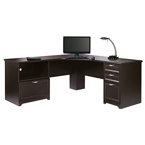 Espresso L-Shaped Corner Desk N9069