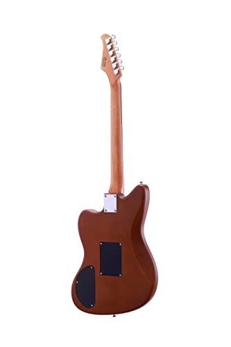 Satin Brown Hollow-Body Electric Guitar A631258
