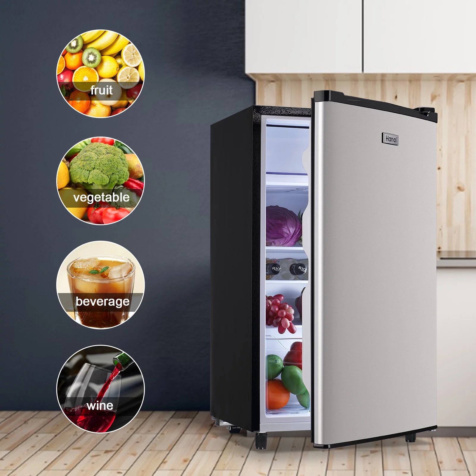 Black 3.2 Cu.Ft Mini Refrigerator C660